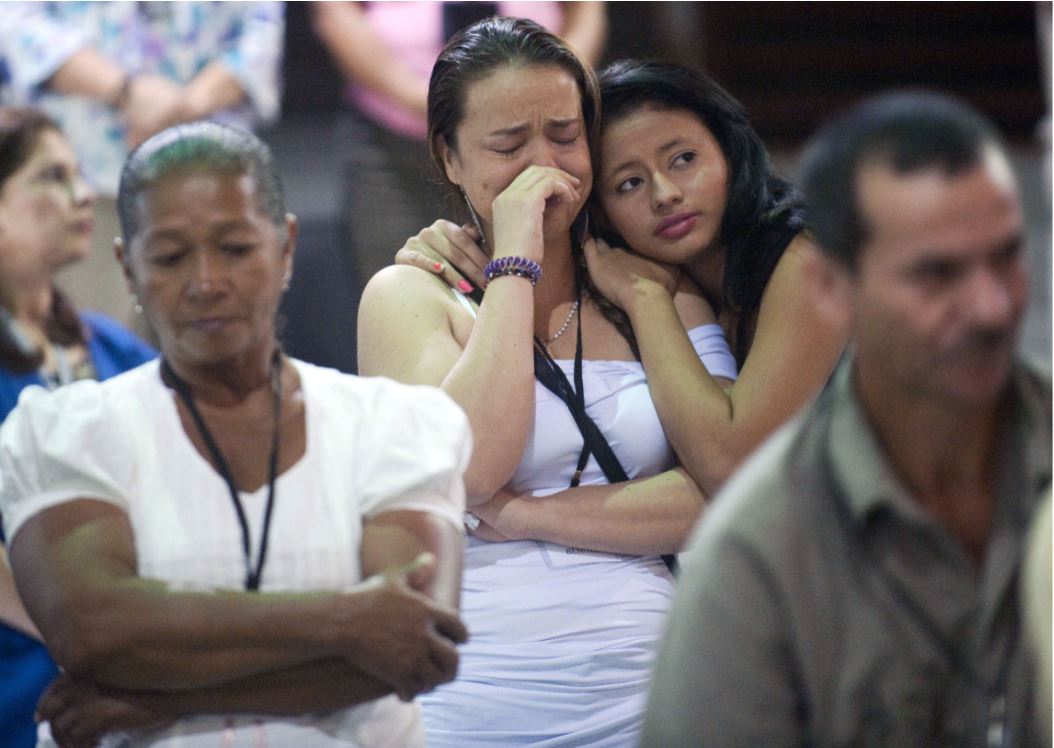 Familiares de víctimas del conflicto colombiano.
