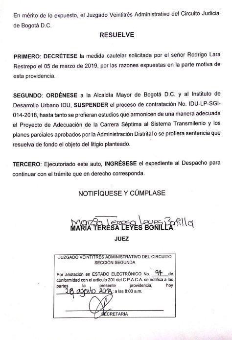 TRANSMILENIO POR LA SÉPTIMA TRANSMILENIO POR LA SÉPTIMA