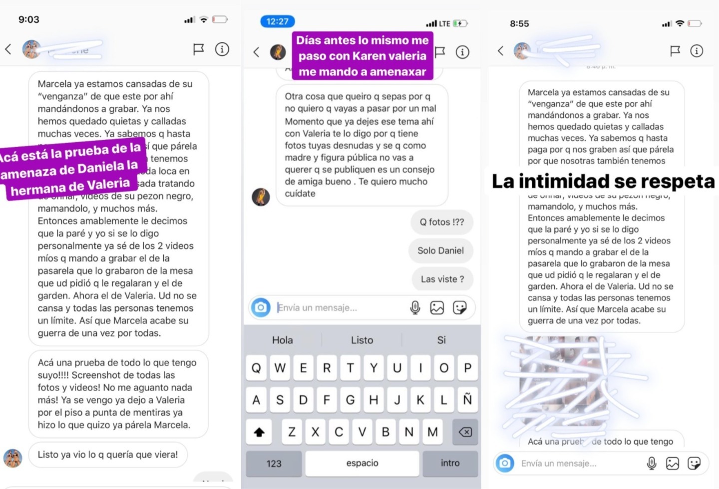 Marcela Reyes denuncia que la amenazaron