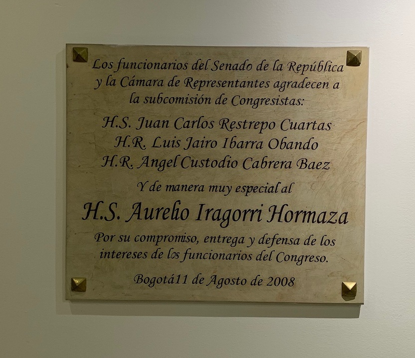 Placa 3 Congresistas