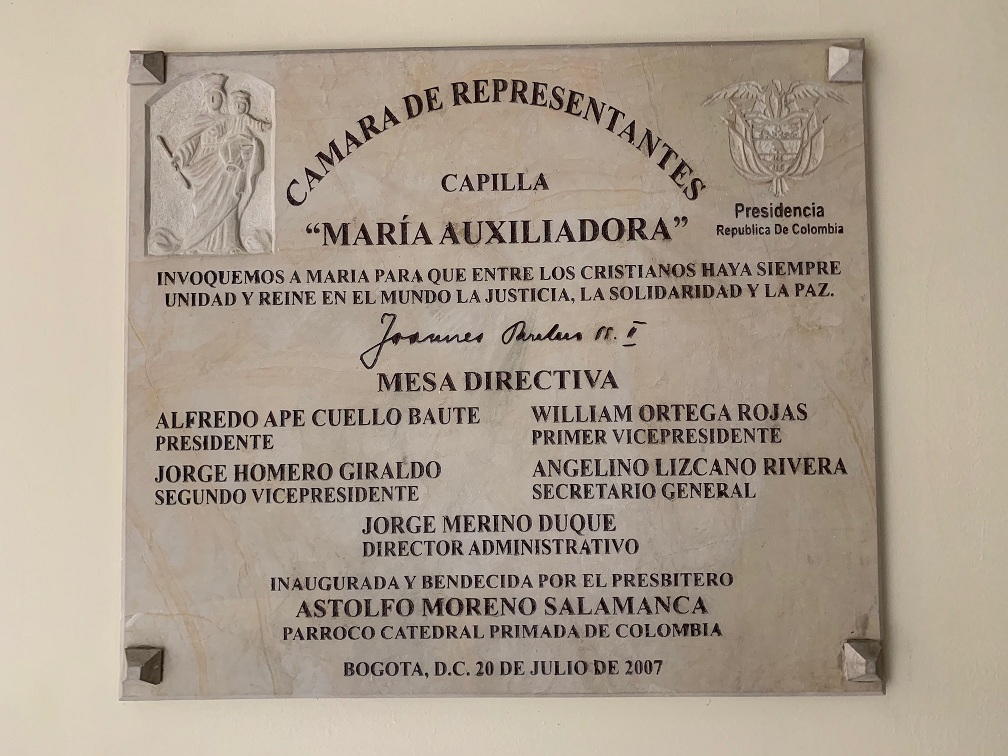 Placa 5 Capilla Congreso