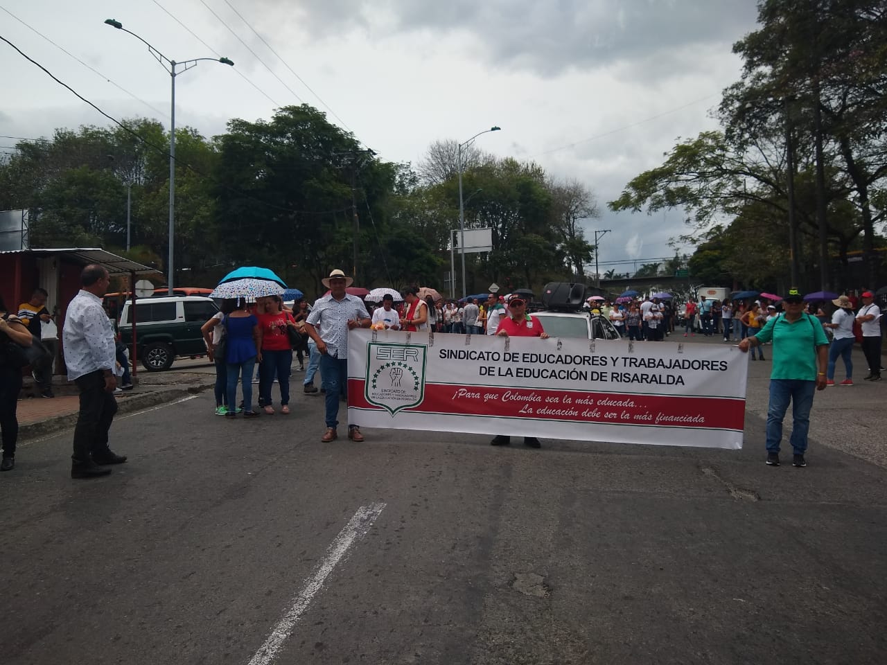 Marchas de Fecode en Pereira.