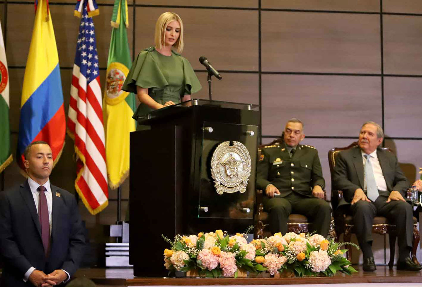 Ivanka Trump en la Escuela de Cadetes General Santander