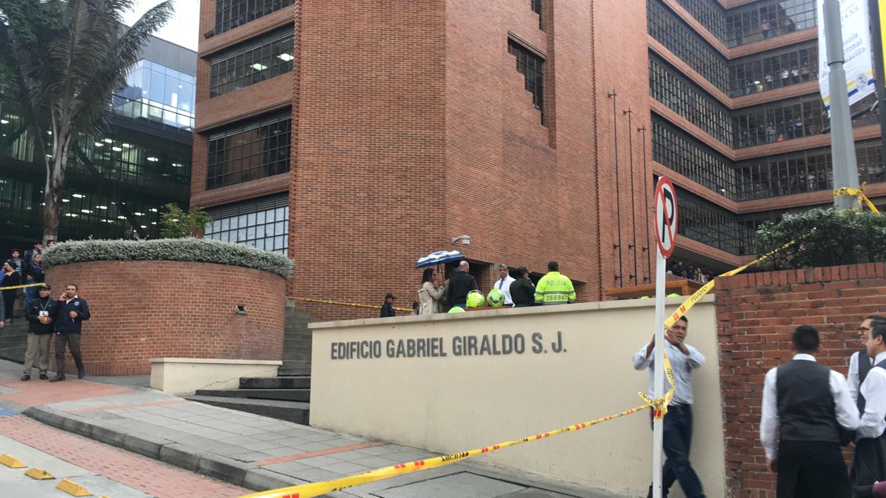 Edificio Gabriel GIraldo de la Universidad Javeriana, donde ocurrió el suicidio.