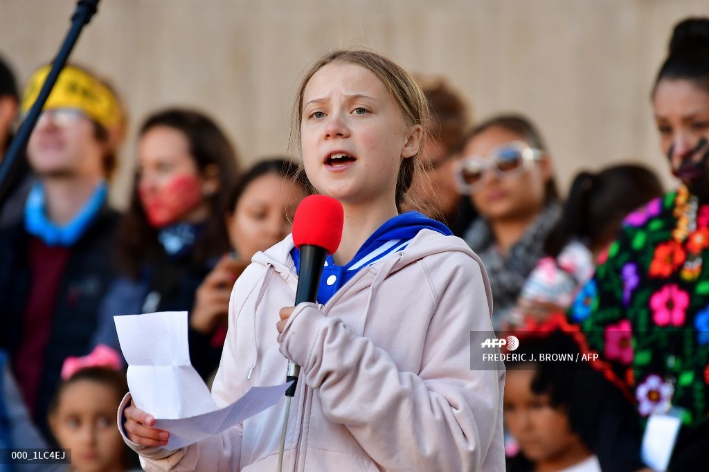 La activista medioambiental sueca Greta Thunberg