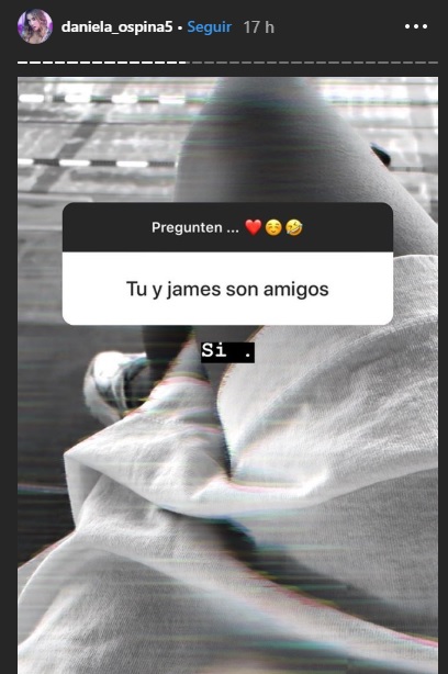 Historias de Instagram de Daniela Ospina 