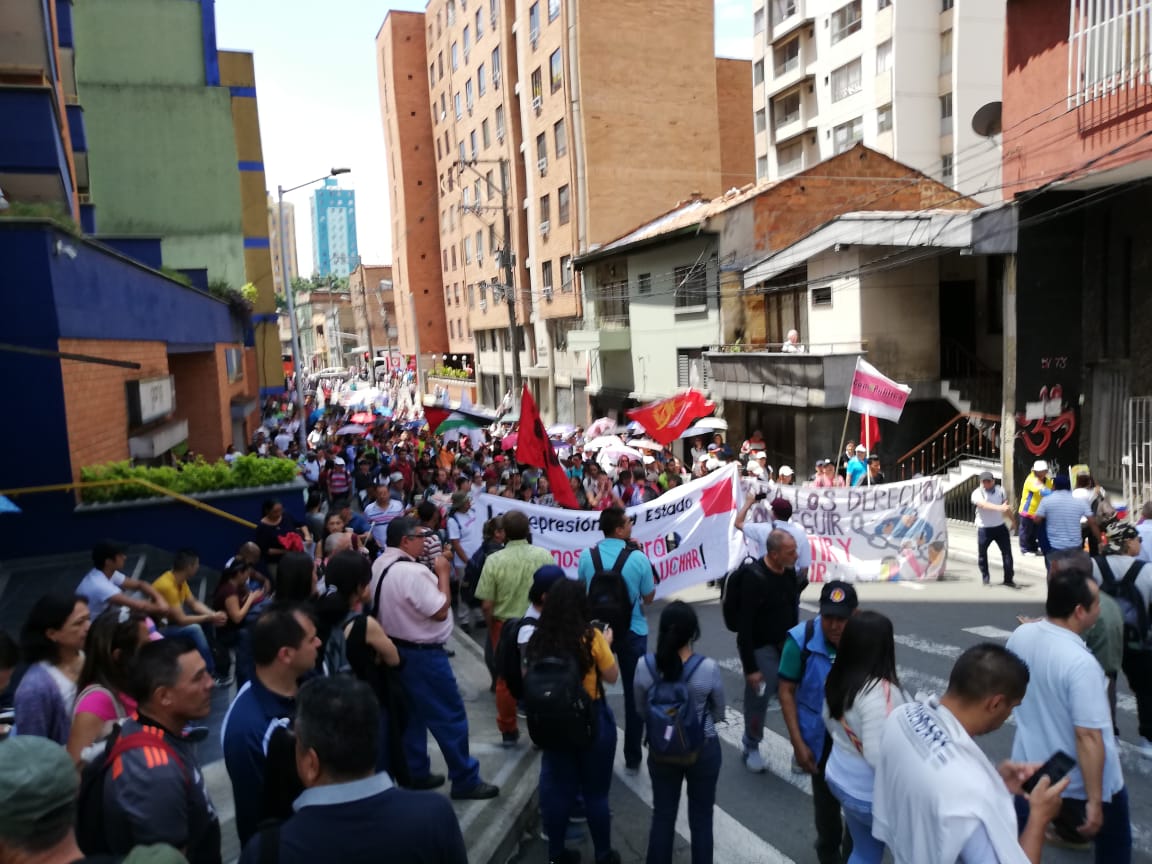 Nueva jornada de protestas en Medellín.