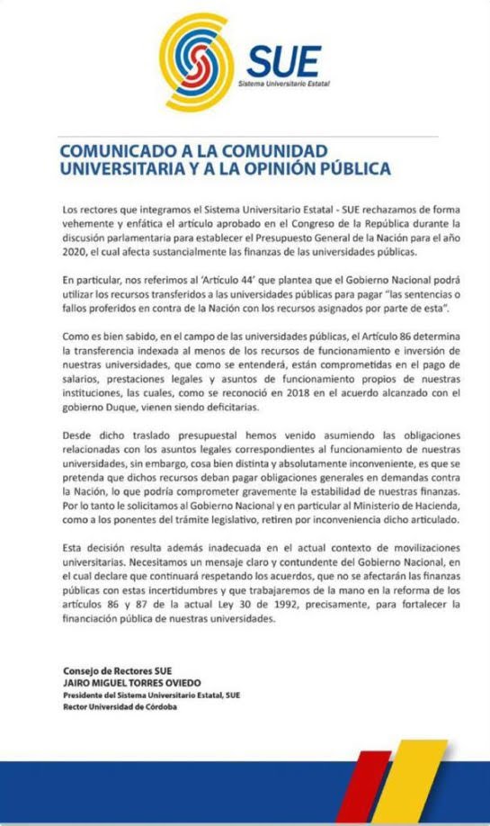 Rectores de Universidades pública agremiados es Sistema Universitario Estatal