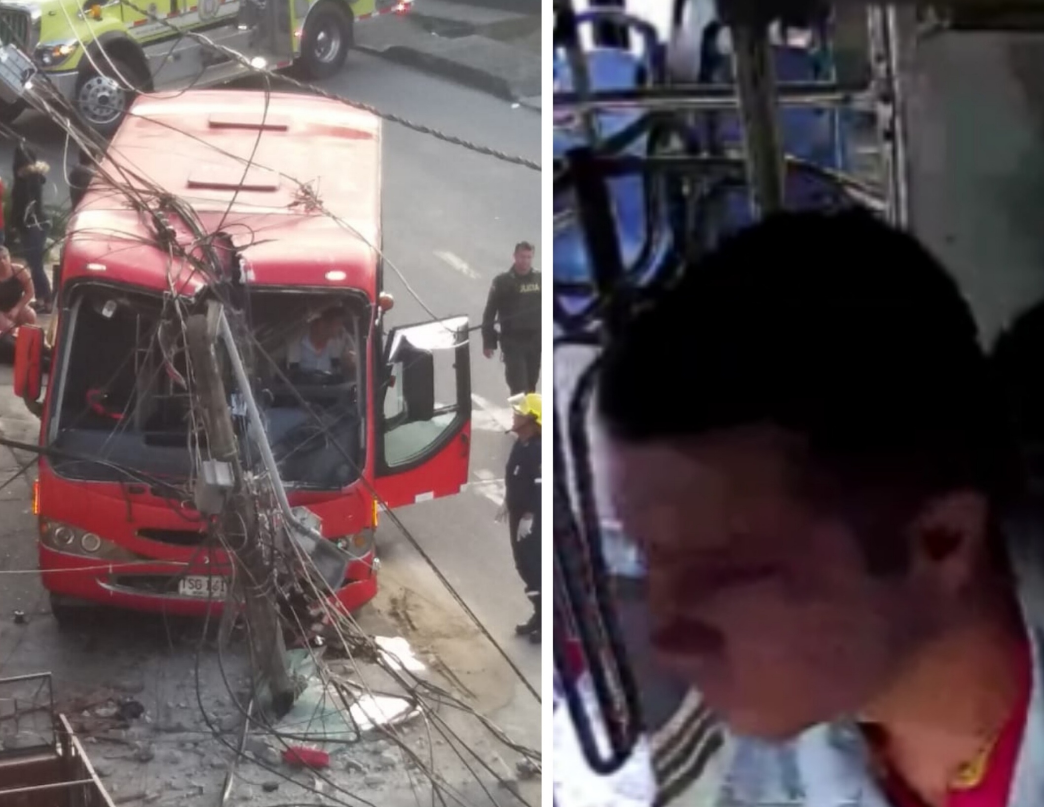 Por coger un casco, conductor de bus casi provoca una tragedia en Medellín - RCN Radio