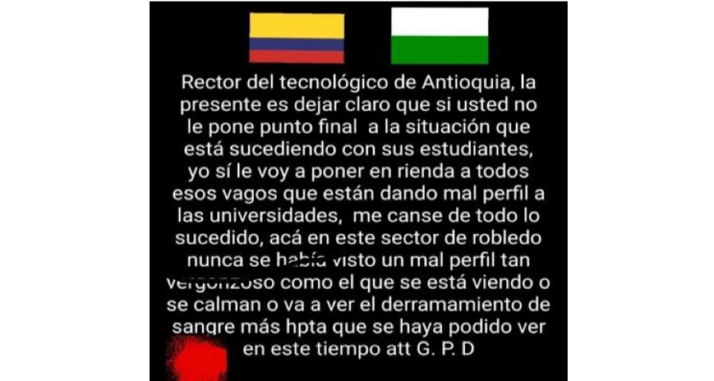 Amenazas estudiantes