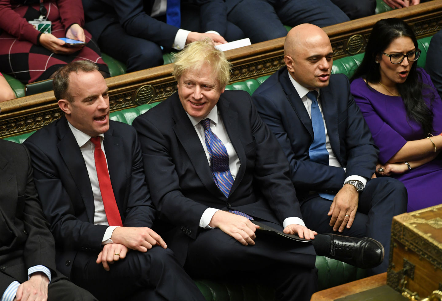 Boris Johnson en el Parlamento británico