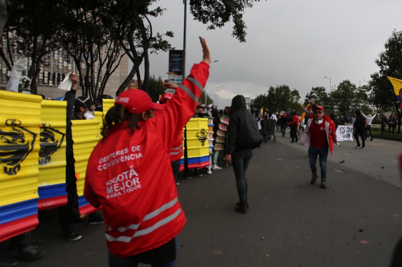 Los gestores de convivencia están, desde hace 11 años, acompañando las marchas