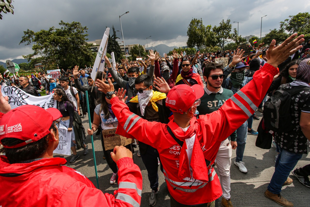 Gestores de convivencia y sus acciones en medio de las manifestaciones