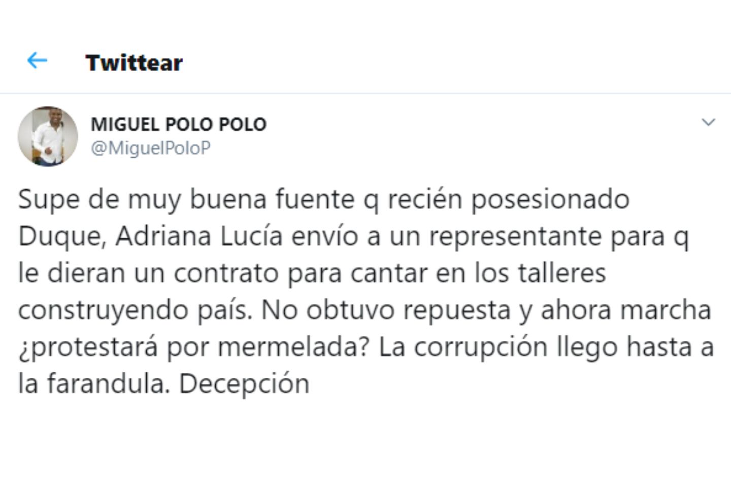 Adriana Lucía, dura contra uribista que la acusó de buscar ...