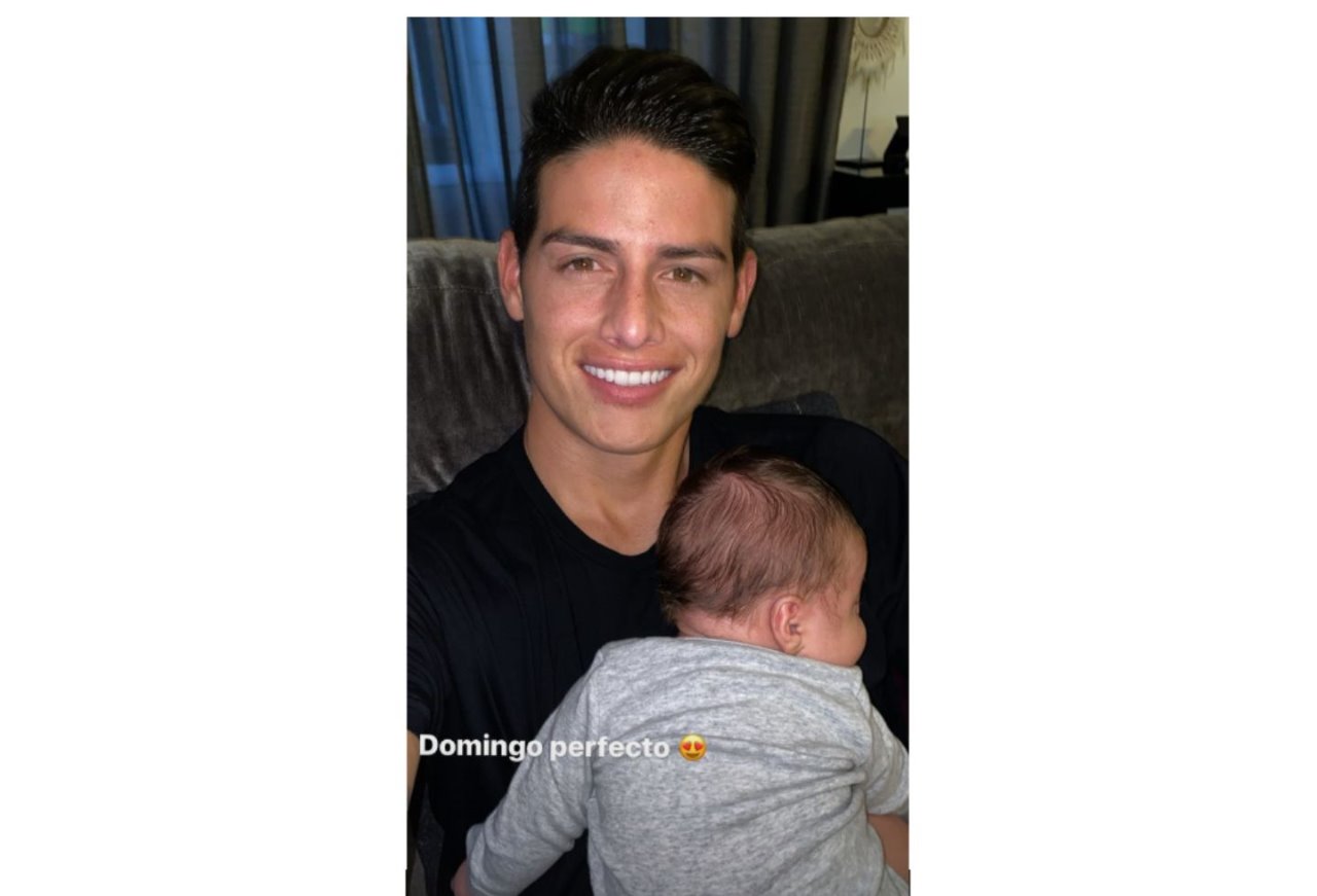 James Rodríguez y Samuel, su segundo bebé