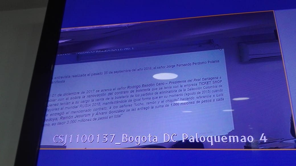 Declaración clave contra Bedoya, Jesurún y González por reventa de boletería