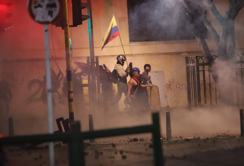 Protestas en Bogotá 21 de enero Protestas en Bogotá 21 de enero