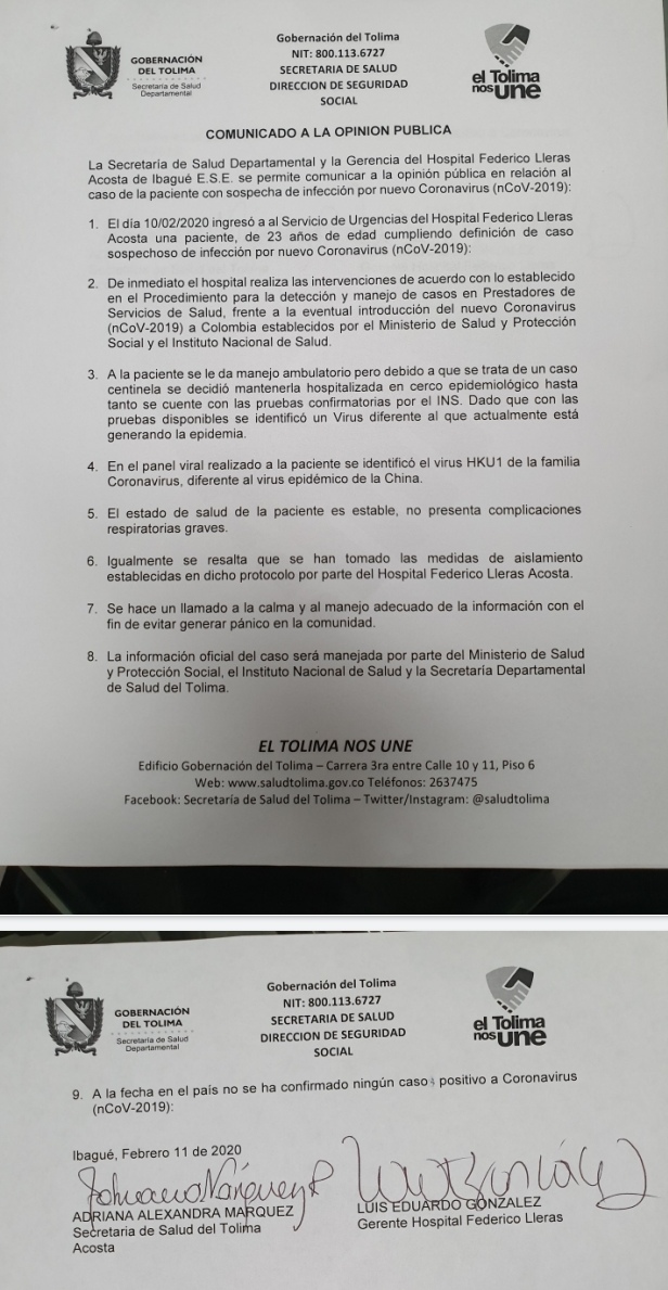 Comunicado