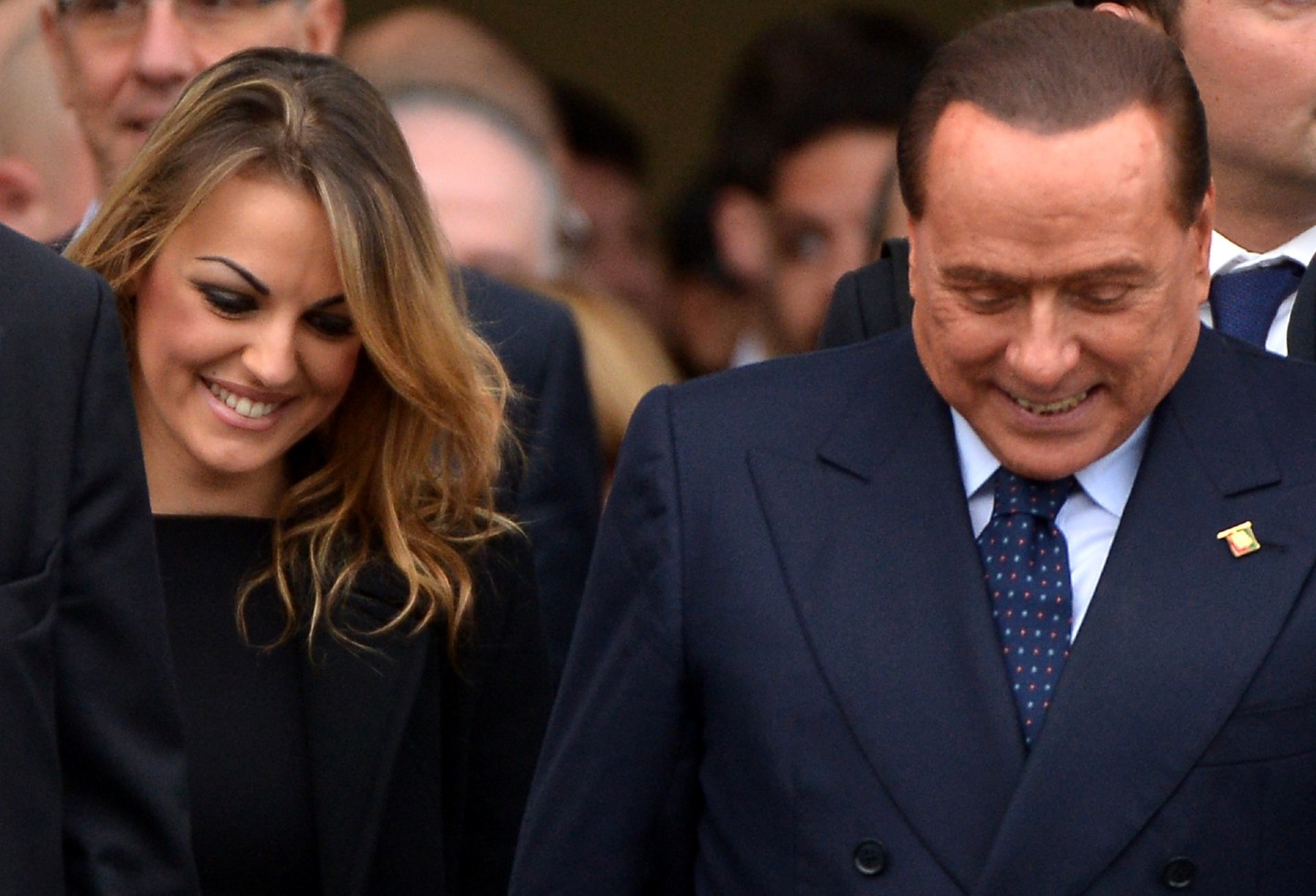 Silvio Berlusconi y Francesca Pascale