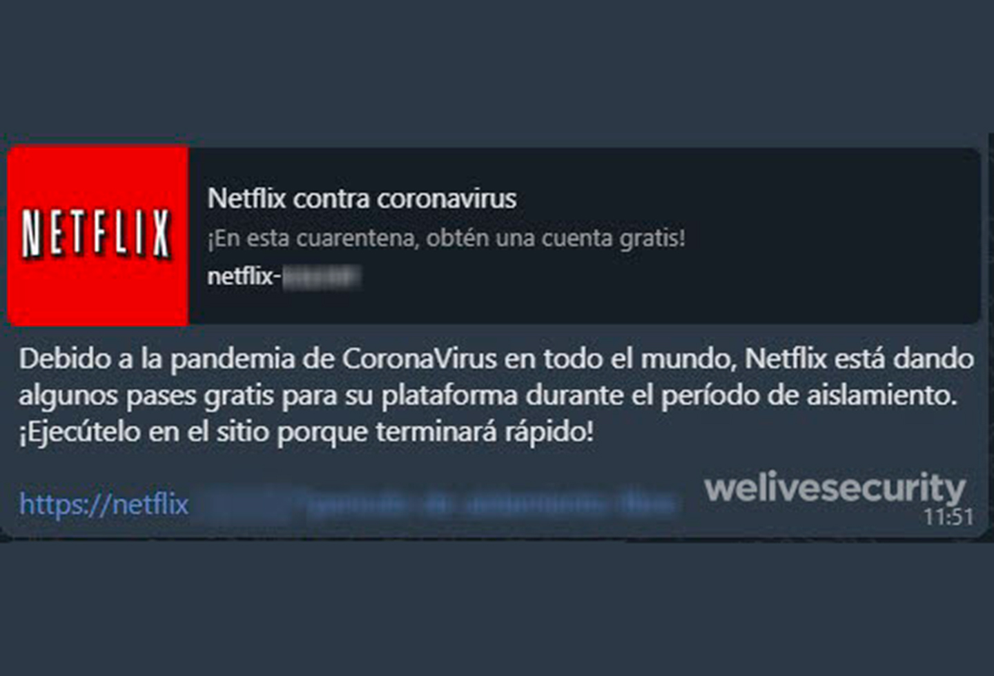 Estafa con Netflix