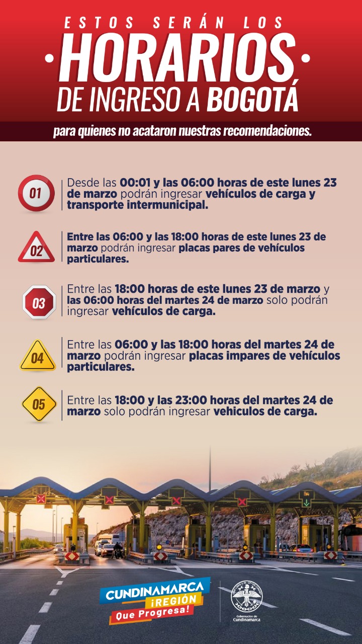 PICO Y PLACA PARA QUE REGRESEN A BOGOTÁ