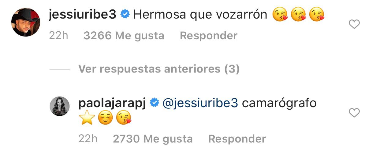 Captura del Instagram de Paola Jara