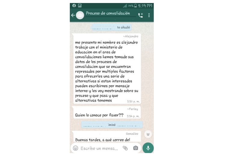 Chat whatsapp