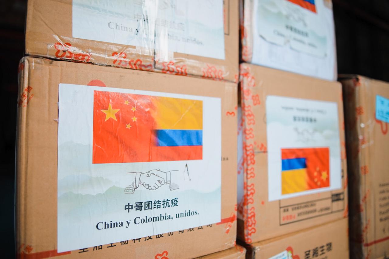 Donaciones China a Colombia