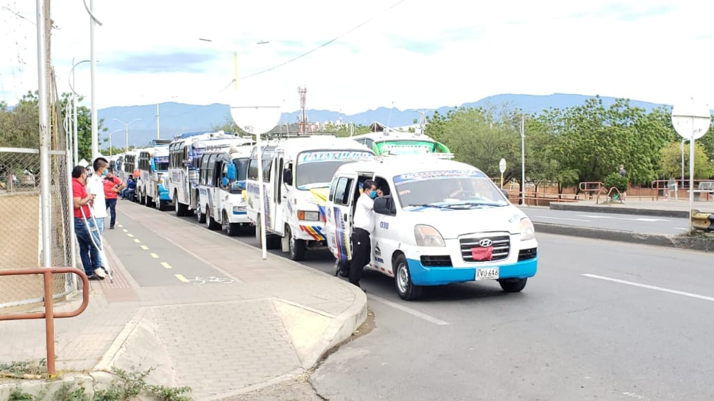 Manifestaciones de transportadores de Cúcuta.