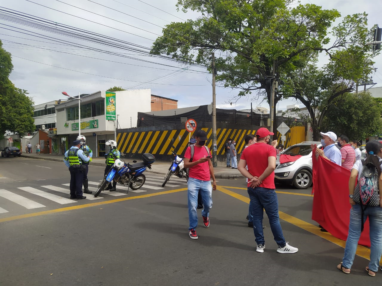 Manifestaciones de trasnportadores en Neiva.