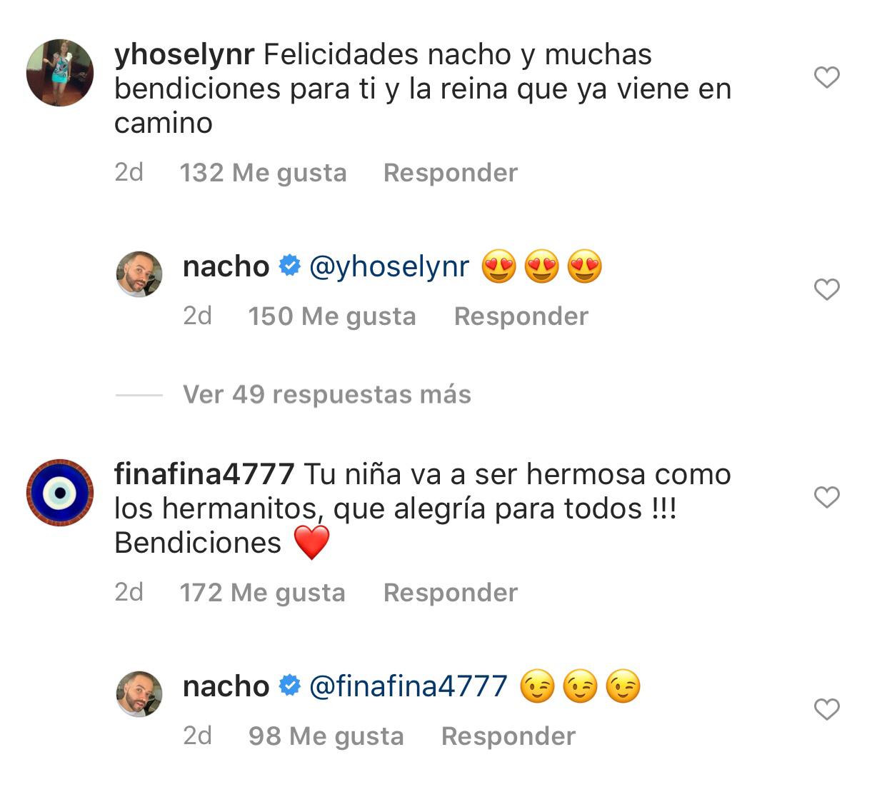 Captura del Instagram de Nacho