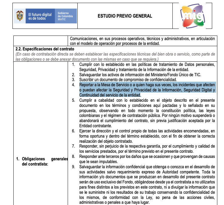 Contrato Miguel Polo Polo