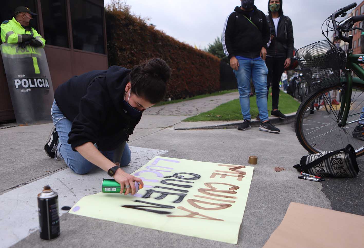 Protestas frente a embajada de Estados Unidos / Muerte de George Floyd por racismo