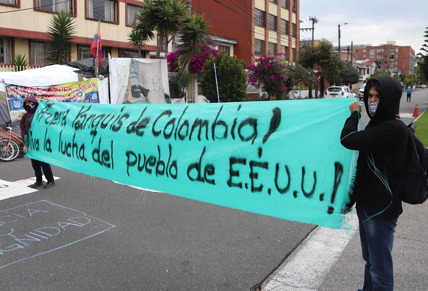 Protestas frente a embajada de Estados Unidos / Muerte de George Floyd por racismo