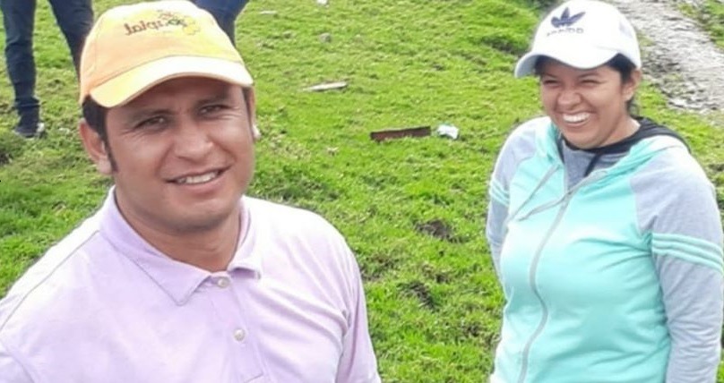 Líderes sociales de Algesiras, Naim Sánchez y Yanira Andrea Saavedra.