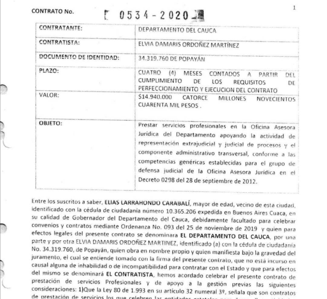 Contrato esposa