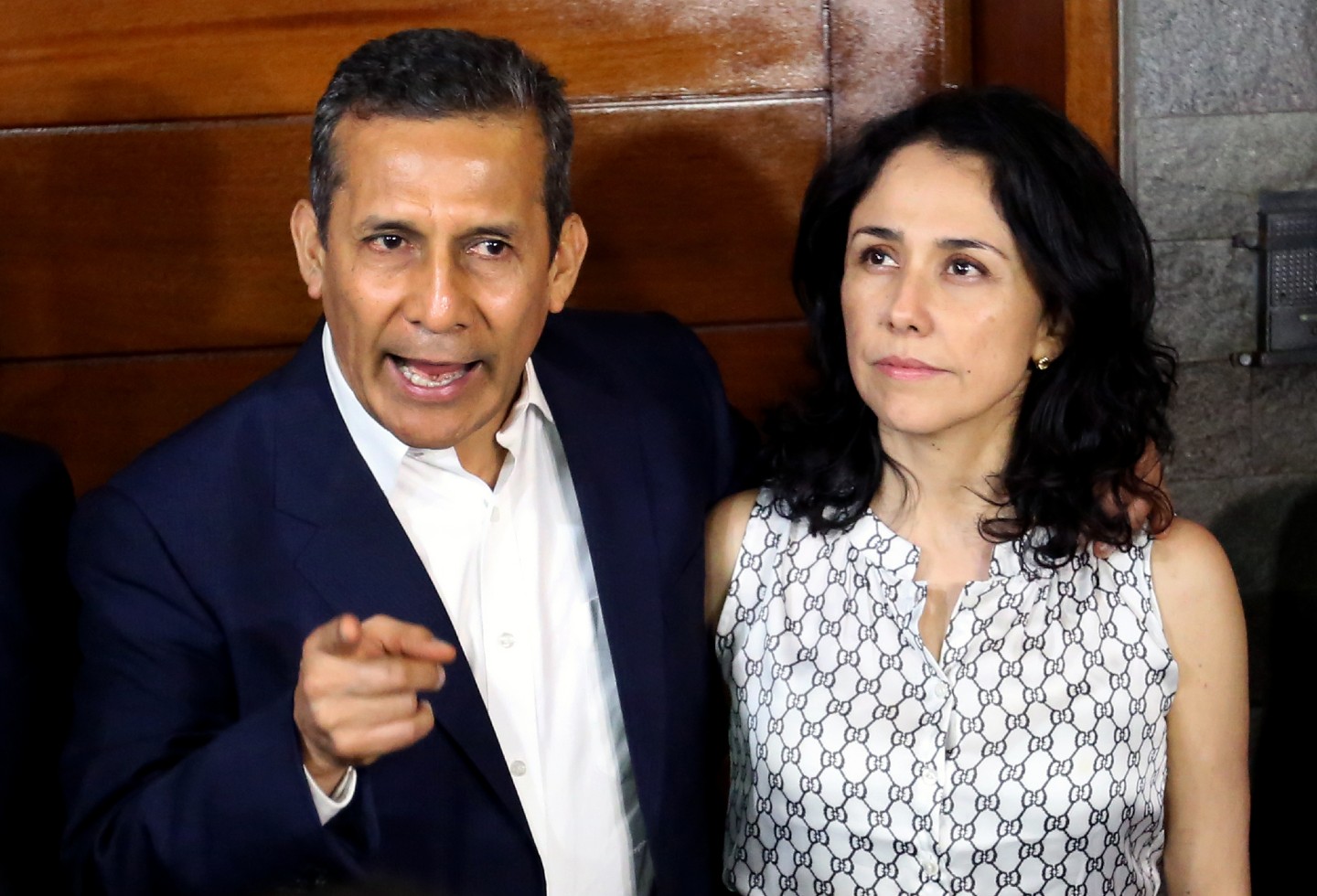 Ollanta Humala, expresidente de Perú, y su esposa Nadine Heredia