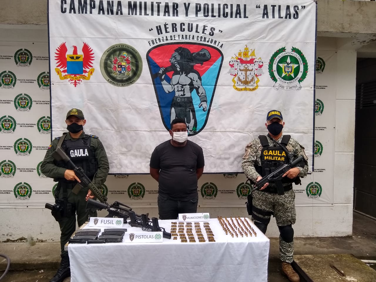 Alias 'Calimio' fue capturado en zona rural de Tumaco 