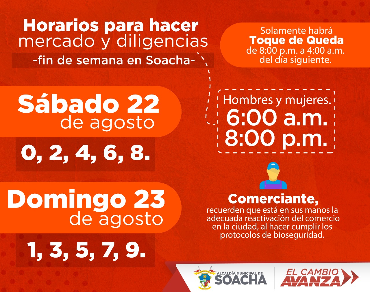 Toque de queda en Soacha para este fin de semana