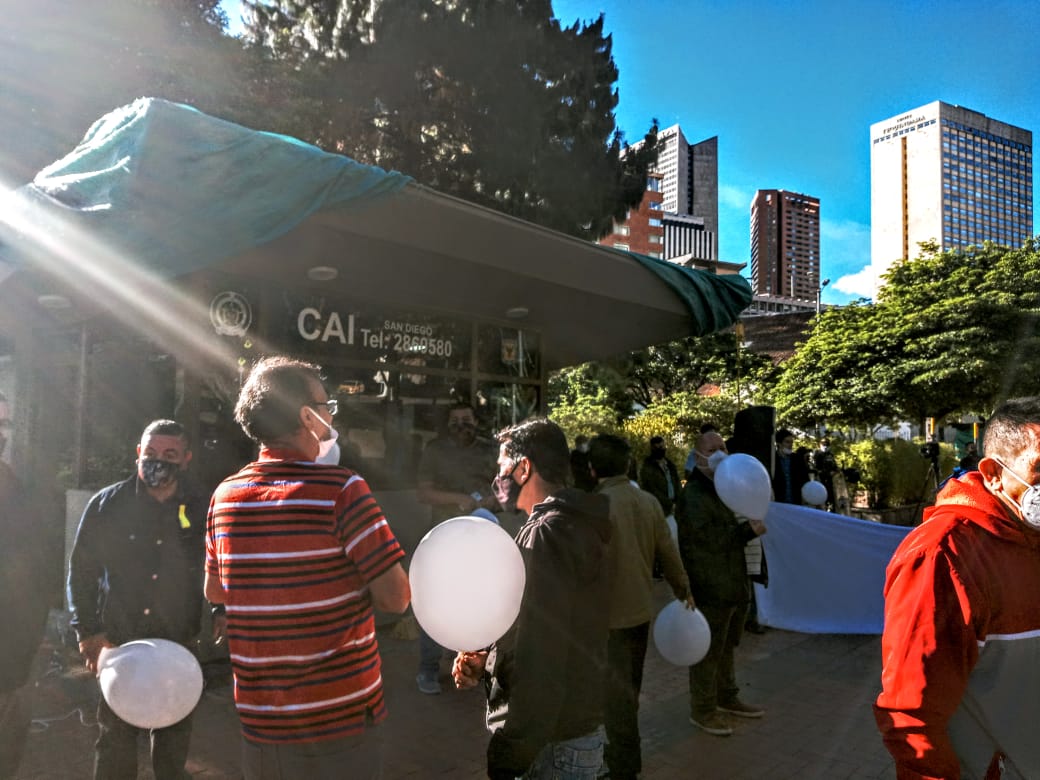 Comerciantes del centro de Bogotá recuperaron el CAI de San Diego