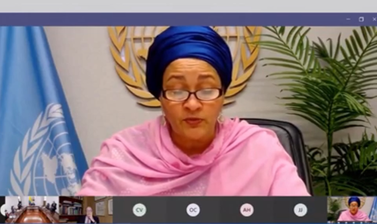 Amina Mohammed, secretaria adjunta de la ONU
