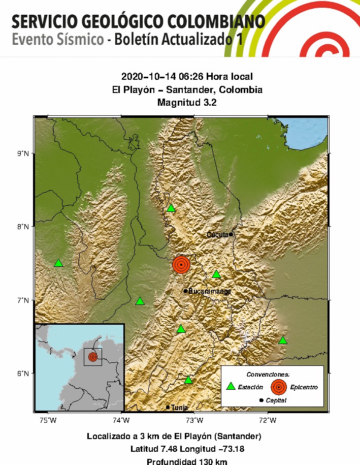 Temblor en Santander