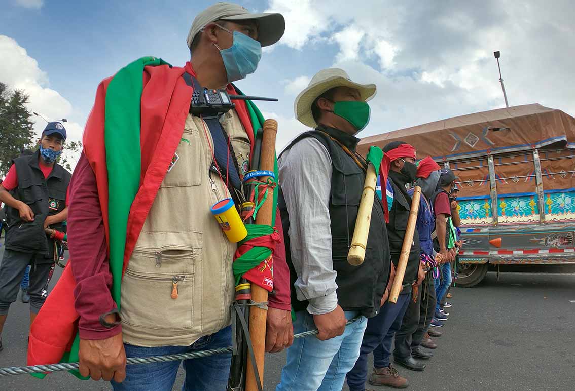 Minga indígena y su recorrido por Bogotá