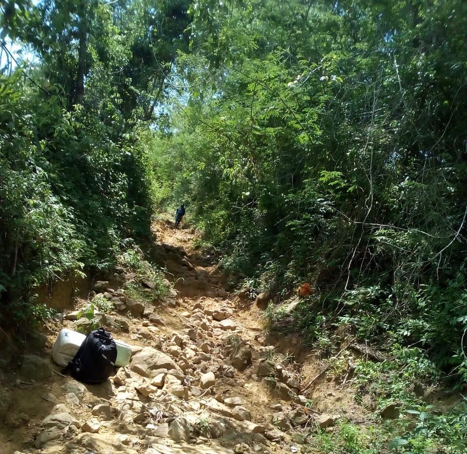 Vereda del Atlántico incomunicada.