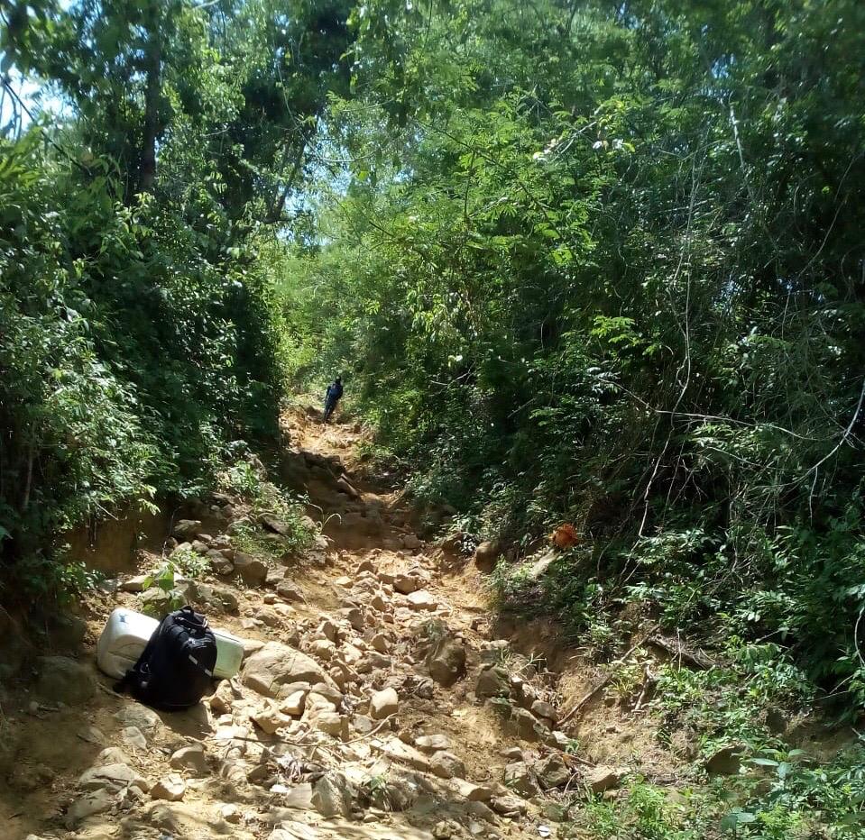 Vereda del Atlántico incomunicada. 