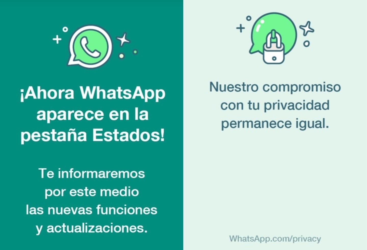 Nuevos estados de WhatsApp