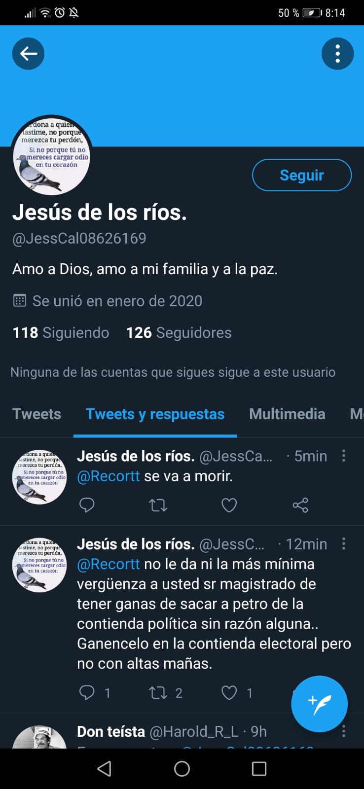 Amenazas Renato Contreras