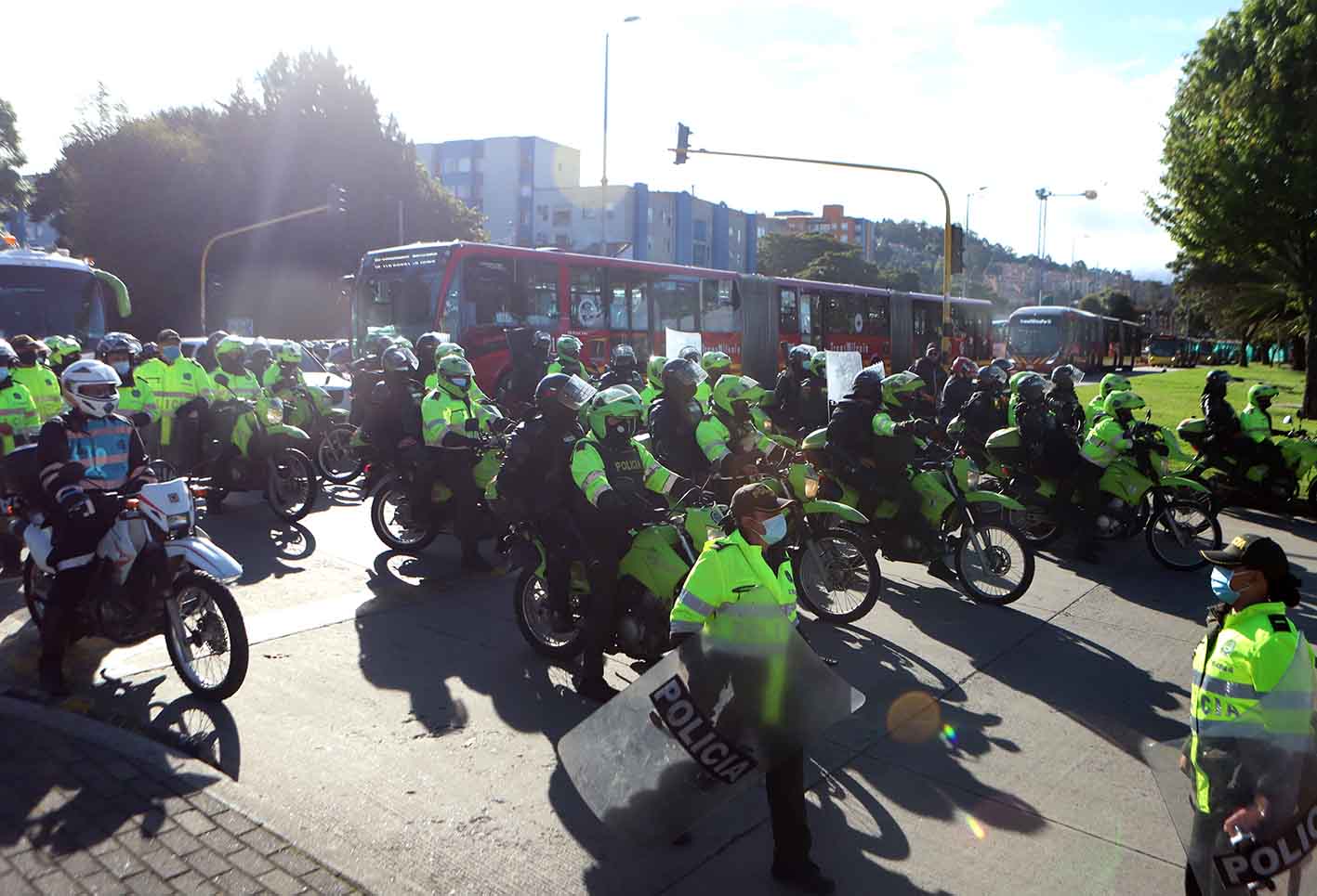 Bloqueos en Bogotá - Paro nacional