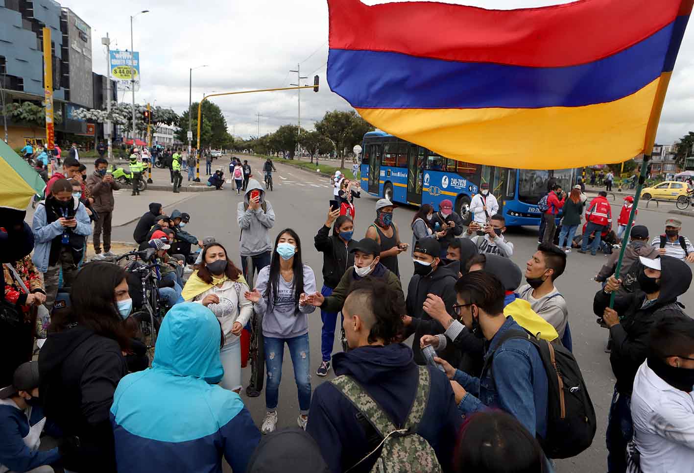 Protestas en Bogotá - bloqueos en Bogotá 12 de mayo