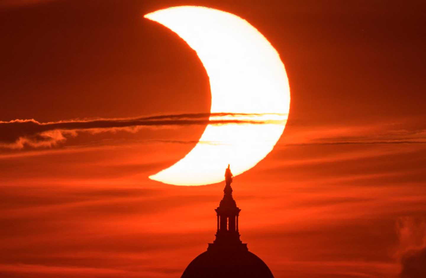 Eclipse anillo de fuego en USA